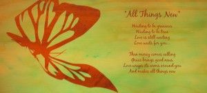 All Things New lyric image Rebekah Gilbert