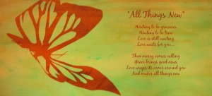 All Things New lyric image Rebekah Gilbert