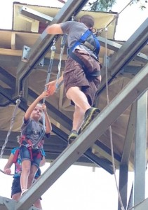 ropes-course, Stone-Mountain, helping-hand